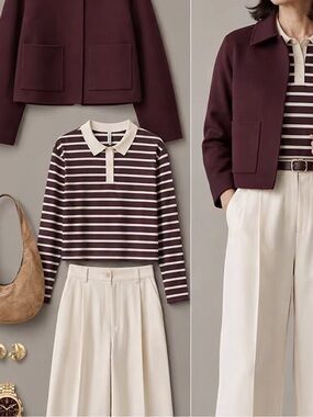 EASY CLOTHES POLO TOP